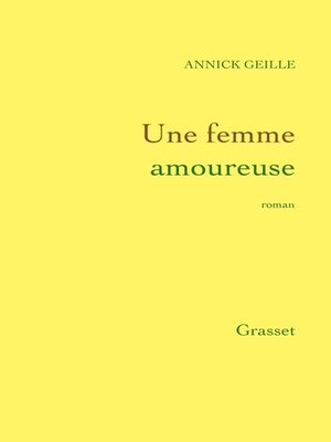 cover image of Une femme amoureuse